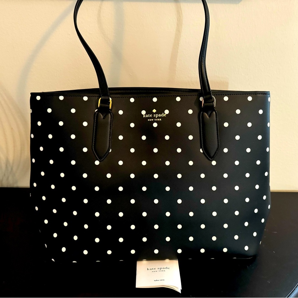 Kate Spade Large Polka Dot Tote Brand New Never Used